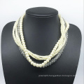Glass Pearl Glass Beads Six Rolls Necklace (XJW13781)